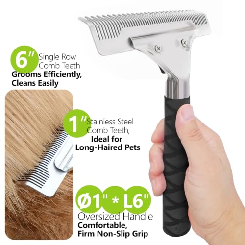Dog Grooming Brush for Shedding (BLACK)