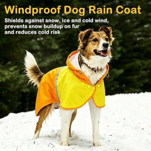 Dog Raincoat Jacket (Yellow / X-Small)