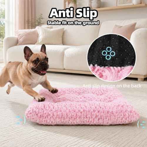 Dog Bed Medium Size (Pink / 23"L x 18"W x 3"Th)