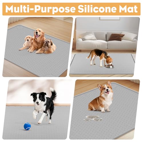 57" x40" Pee Pad Holder for Dogs Puppy Pad Holder Light Grey (57" x40"Light Grey)