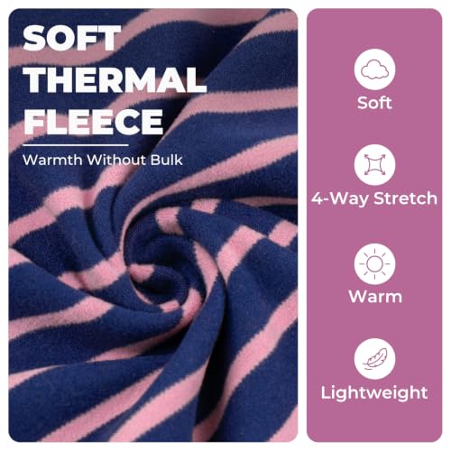 Dog Sweater Soft Fleece Warm Turtleneck Dog Sweaters for Large Dogs (XX-Large / Purple Stripes)