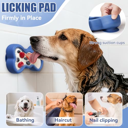 Lick Mat for Dogs (S / A-Dark blue)