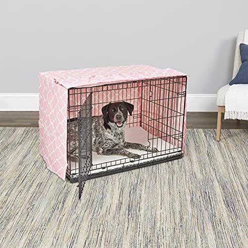 MidWest Homes for Pets Intermediate Dog Crate Cover Featuring Teflon Fabric Protector (Pink / 36 Inch)