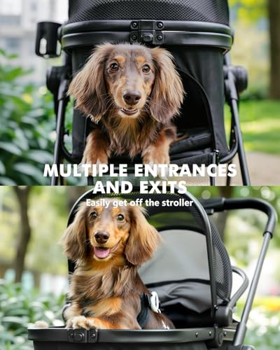 Pet Stroller for Small Dogs and Cats (Small_Slim)