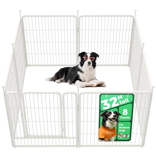 Rollick Dog Playpen (White / 32"H)