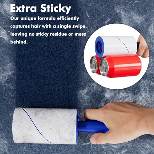 Lint Rollers for Pet Hair Extra Sticky (12 Refills + 1320 Sheets)