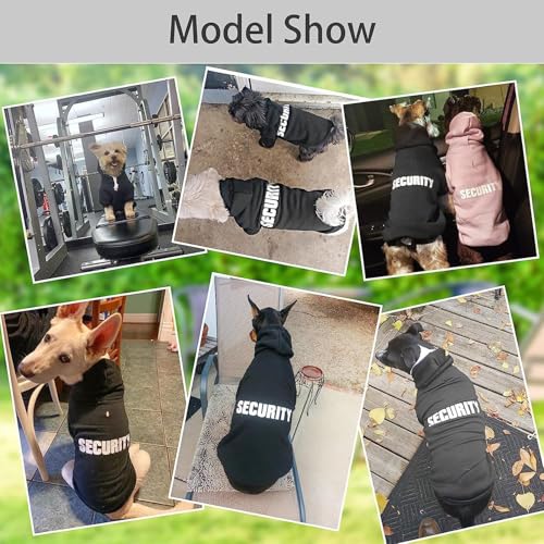 Security Dog Hoodie (#1 Black(Security) / Small/Medium (All Breed Sizes))