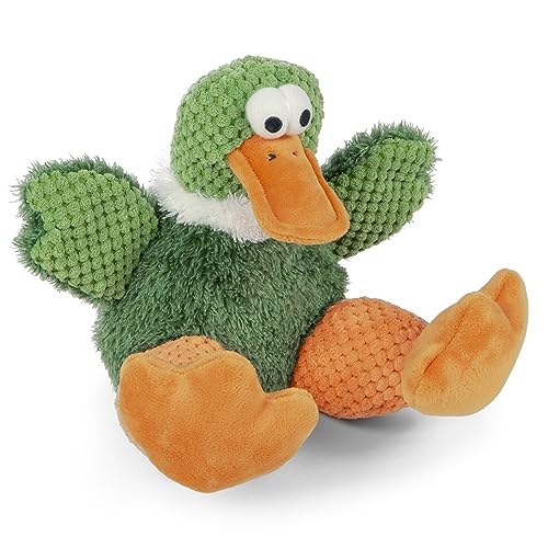 Checkers Sitting Duck Squeaky Plush Dog Toy