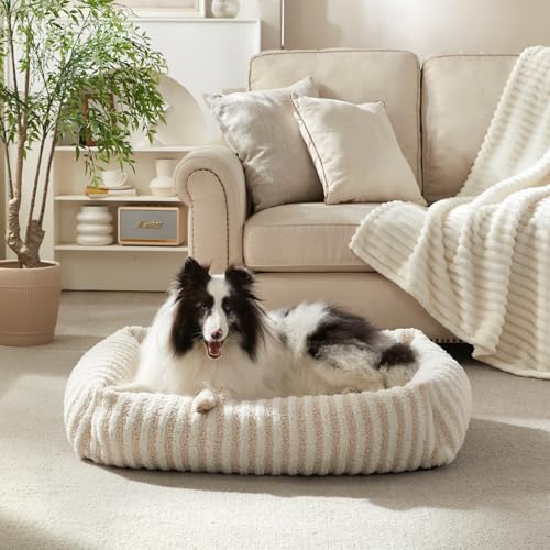 Dog Bed Medium Size Dog (White / M(30"Lx24"Wx8"Th))