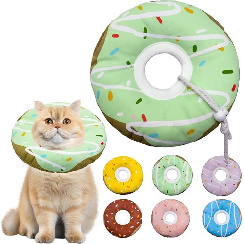 Cat Cone Collar Soft (Waterproof Green / Medium)
