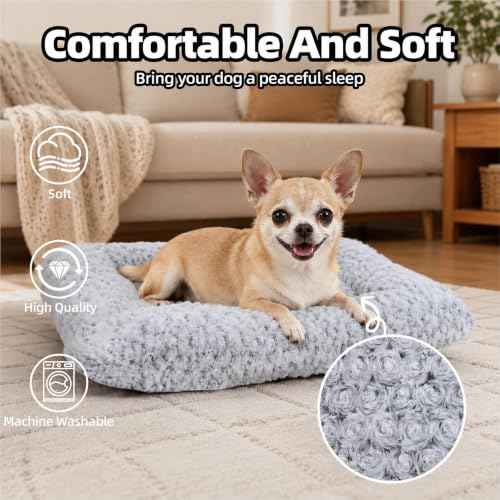 Dog Bed Small Size (Light Grey / 17"L x 14"W x 2"Th)