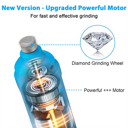 Dog Nail Grinder with 2 LED Light (D-Bright blue)
