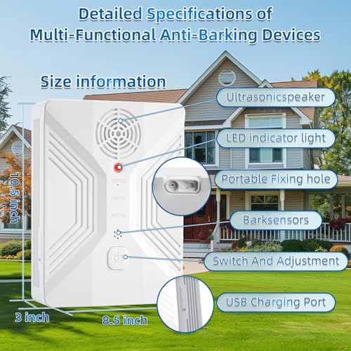 Ultrasonic Anti Barking Device (White)