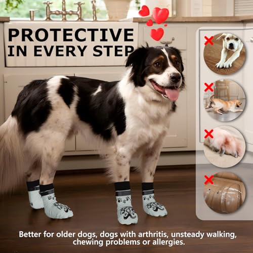 8Pcs Dog Socks for Outside (S(Pack of 8))