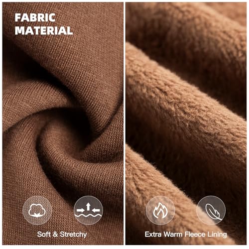 Dog Hoodie & Cat Sweater (3XL-(26~38lb) | Chest(~26.8") / Brown)