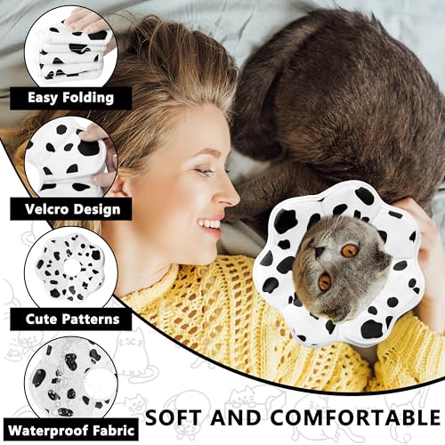 Soft Adjustable Cat Cone Collar (Milk / X-Small)