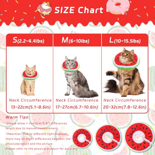 Cat Cone Collar Soft (Watermelon / Large)