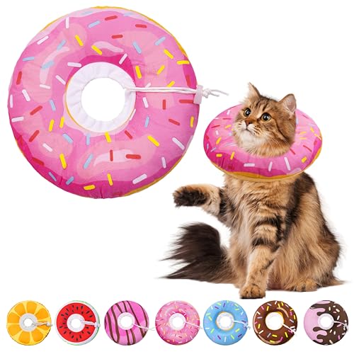 Cat Cone Collar (Donut Pink / Large)