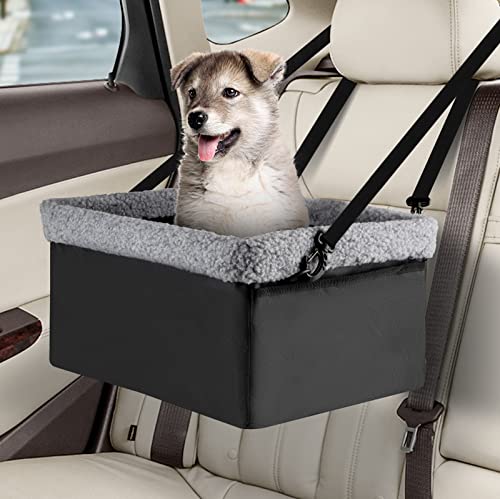 Dog Car Seats for Small Dogs (Small - Up to 15 lbs / Grey)