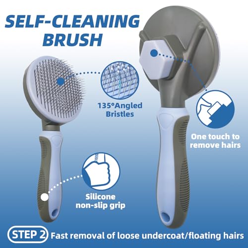 Dog Brush for Shedding (A-Blue)