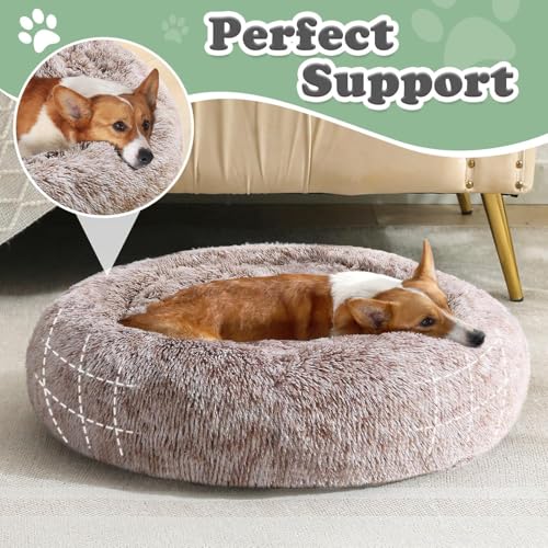 Dog Bed Calming Anti (31" / Smoke Brown)