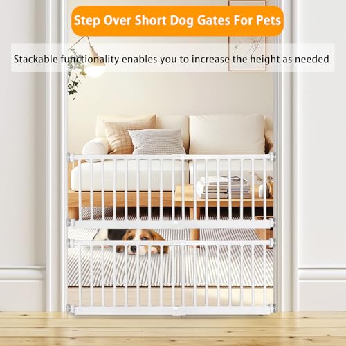 Dog Gate for Small Dogs (18-48"W*10"H / White)