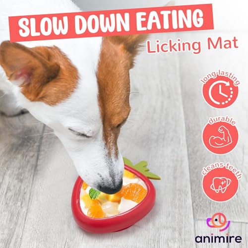 Freeze Dog Lick Bowl (S / B- Red)