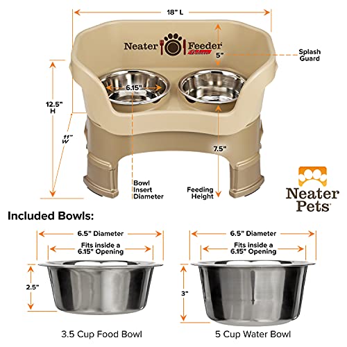 Neater Feeder Deluxe Mess (Medium + Standard Bowl / Cappuccino)