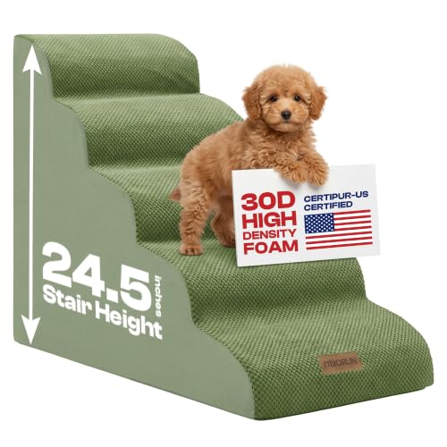 Dog Stairs for High Beds (Sage Green / Stairs 24.5"H)