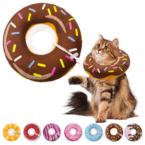 Cat Cone Collar Soft (Donut Brown / Large)