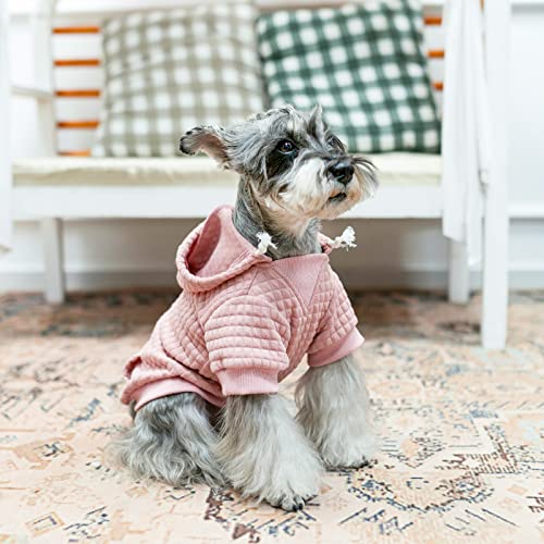 Dog Hoodies Sweater for Large Dogs (Pink / L (Back: 20",Chest: 28", Neck: 17"))