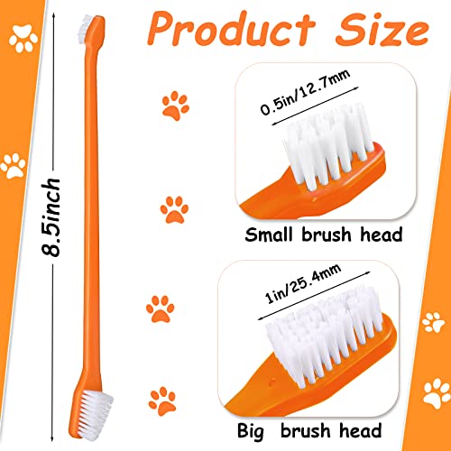 70 Pcs Dog Tooth Brush Dual Headed Pet Toothbrush (Colorful)