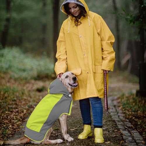 Dog Raincoats for Large Dogs (X-Large / Green)