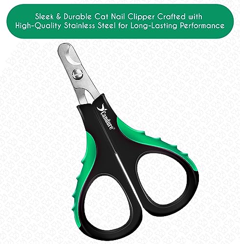 Cat Nail Clippers for Indoor Cats (Dark Green / Small pets)