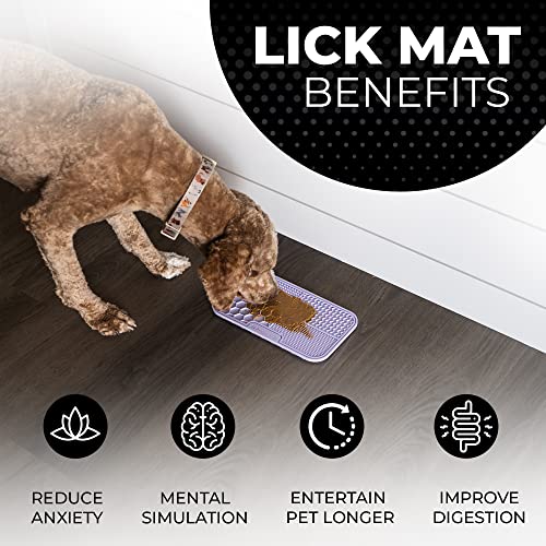 Dog Lick Mat for Dogs (1 Pack / Lavender)