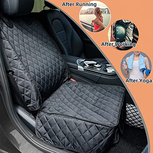 Waterproof Front Seat Car Cover 2 Pack (Black)