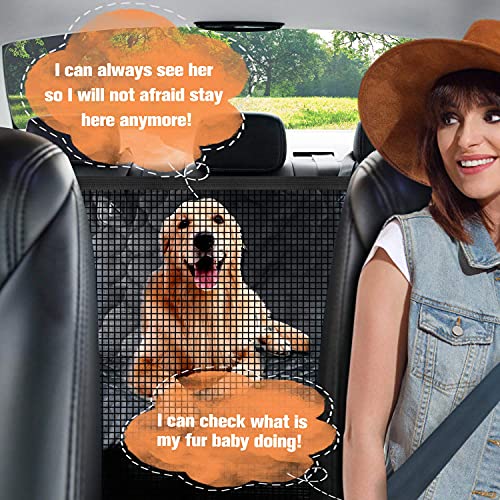 Dog Car Seat Cover for Back Seat (black)