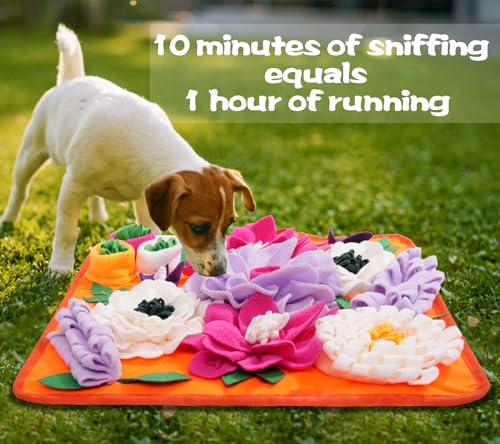Snuffle Mat for Dogs (bright orange)