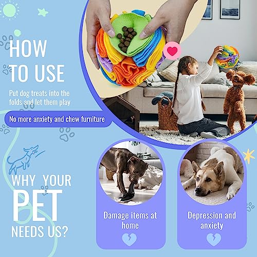 Pet Snuffle Ball (Sweet purple / 15cm)