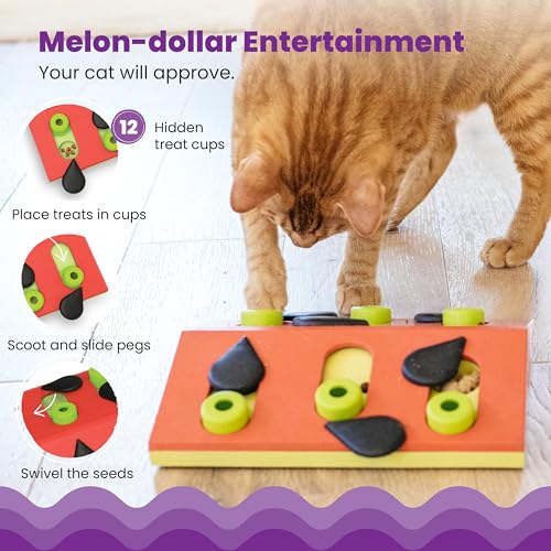 Nina Ottosson Melon Madness Puzzle & Play Cat Toy (Melon Madness / Treat Puzzle)