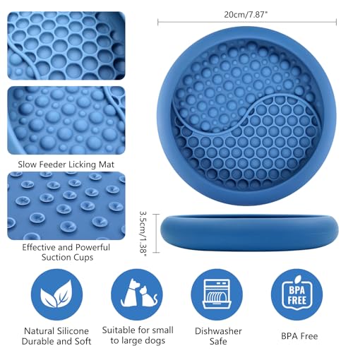 Dog Lick Bowl (Dark Blue / Large)