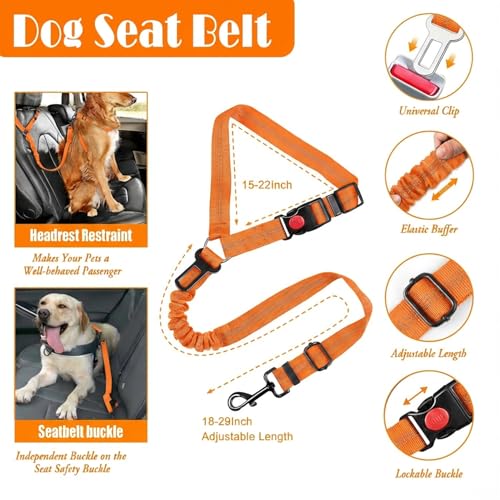 No Pull Dog Harness (Medium / Orange)
