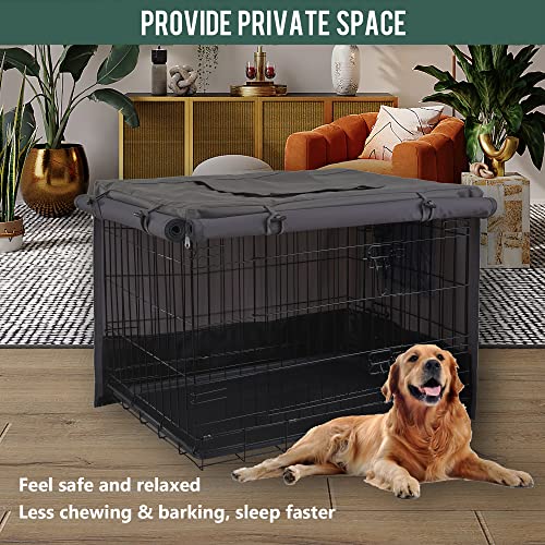 48" 600D Canvas Privacy Dog Crate Cover (49"L x 31"W x 33"H)