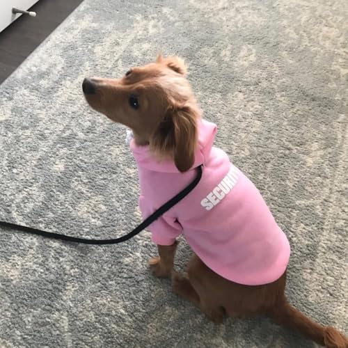 Security Dog Hoodie (#1 Pink(Security) / Large (All Breed Sizes))