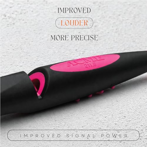 Alpha 211.5 Professional Dog Training Whistle with Enhanced Ergonomic Grip. BPA (Black on Day Glow Pink)