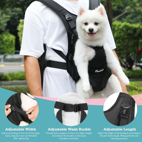 Pet Front Carrier Backpacks for Small Medium Dogs (AA-Black / Large (Pack of 1))