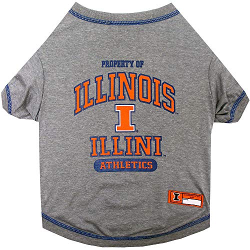 Collegiate ILLINOIS FIGHTING ILLINI Dog T (Illinois Fighting Illini / Large)