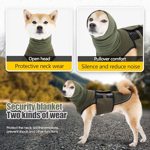 Dog Anxiety Jacket (Small(Chest:16"-19") / Military green)