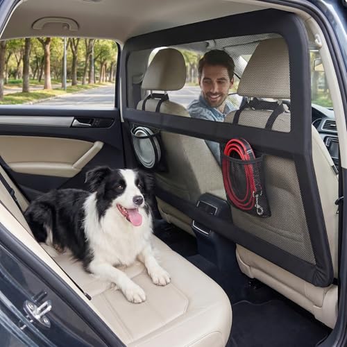 Heavy Duty Dog Car Barrier with Sturdy Metal Frame (Medium)