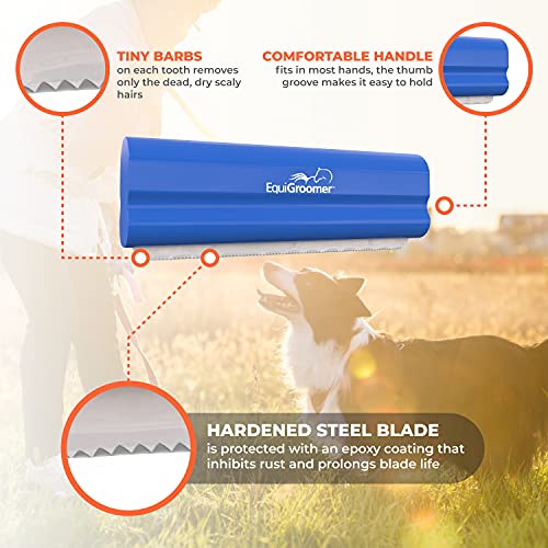 5 Inch Undercoat Deshedding Brush for Dogs & Cats (5 Inch / Blue)